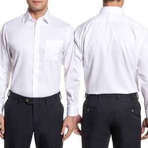 Smartcare™ Traditional Fit Stripe Dress Shirt (B)